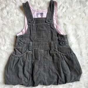 ZARA BABY gray plaid dress